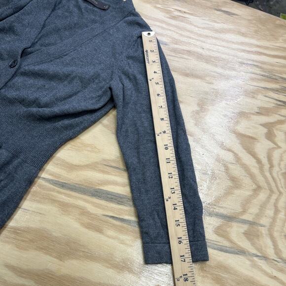 Vtg The Limited Y2K 90s Baby Doll Knit Cardigan Sweater Women's Size Medium Gray - Picture 10 of 10